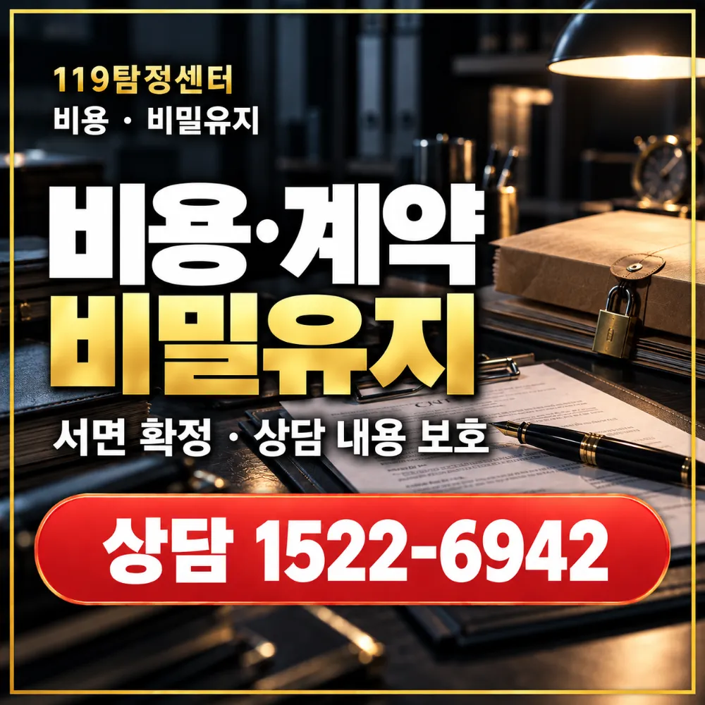착수 전 서면 계약, 비용과 범위 확인, 상담 비밀유지