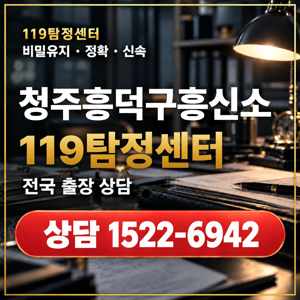 청주흥덕구흥신소·청주흥덕구탐정사무소 전국 출장 상담