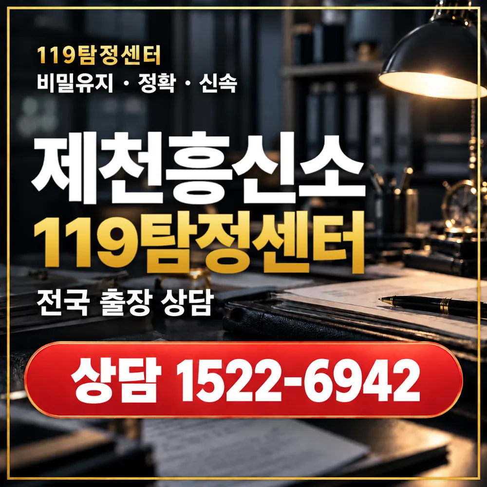 제천흥신소 제천탐정사무소 상담 안내
