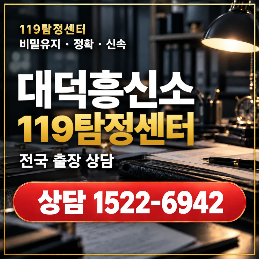 대덕흥신소·대덕탐정사무소 전국 출장 상담