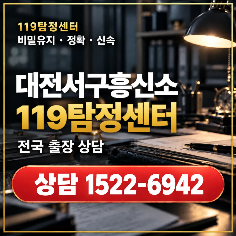 대전서구흥신소·대전서구탐정사무소 전국 출장 상담