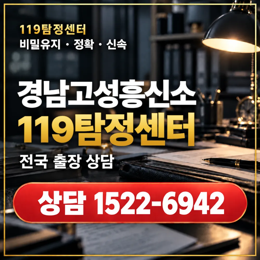 경남고성흥신소·경남고성탐정사무소 전국 출장 상담