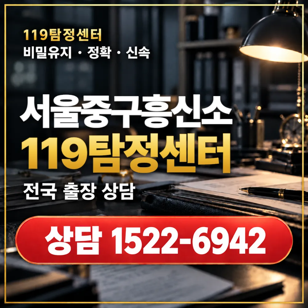 서울중구흥신소·서울중구탐정사무소 전국 출장 상담