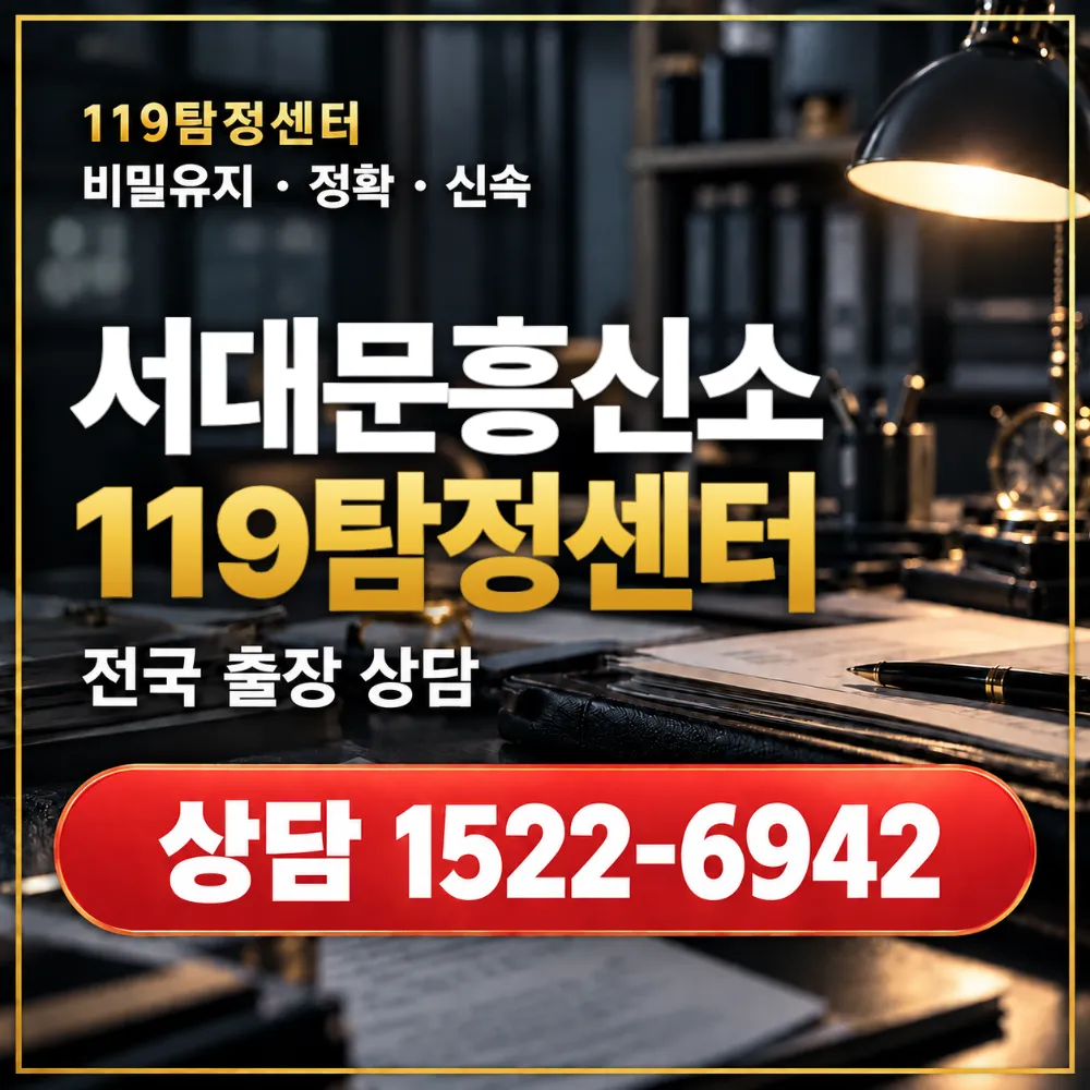 서대문흥신소·서대문탐정사무소 전국 출장 상담